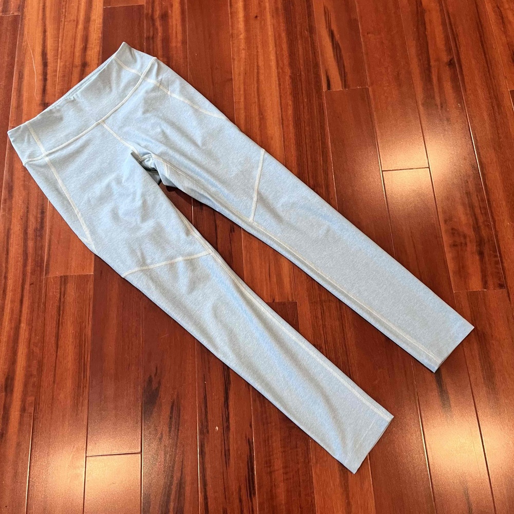Outdoor Voices Light Blue Leggings High Waisted Activewear Pants Athletic Small